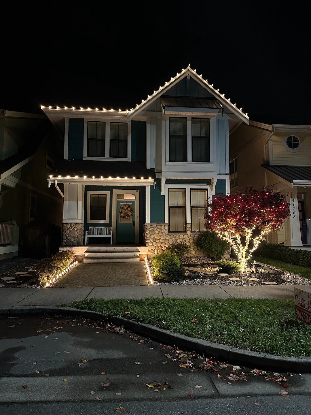 Project Spotlight: A Traditional Holiday Wonderland Illuminating Home and Garden